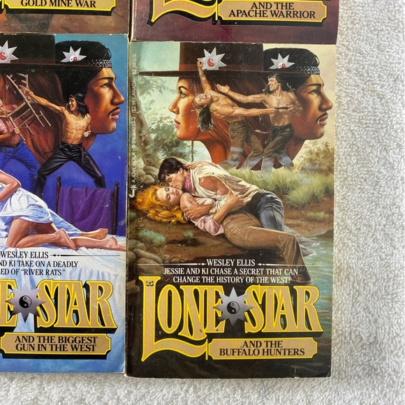 Vintage Lone Star Action Western Romance Novel x4 - Picture 5 of 15